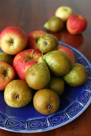 Pears and applesの写真素材