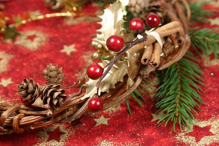 Christmas wreathの写真素材