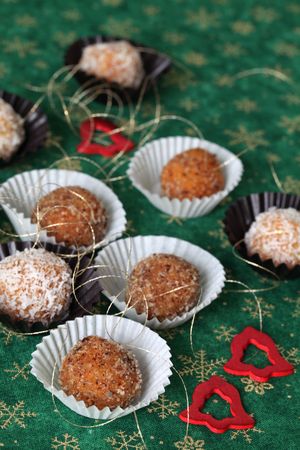 Innovative carrot Christmas cookiesの写真素材