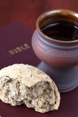 Communion still life. Shallow dof, copy space