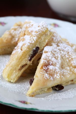 Traditional Czech cheese crumble cakeの写真素材