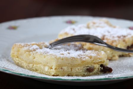 Traditional Czech cheese crumble cakeの写真素材