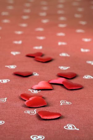 Heart shaped confettiの写真素材