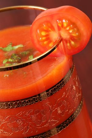 Tomato juice or Bloody Maryの写真素材