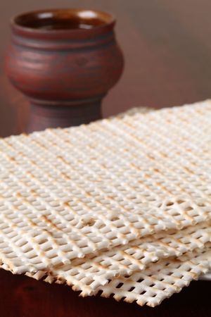 Passover - matzo and wine