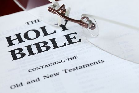 Holy Bible close upの写真素材