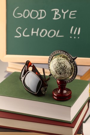 Good bye schoolの写真素材