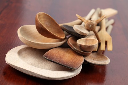 Wooden spoonsの写真素材