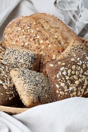 Wholemeal breadの写真素材