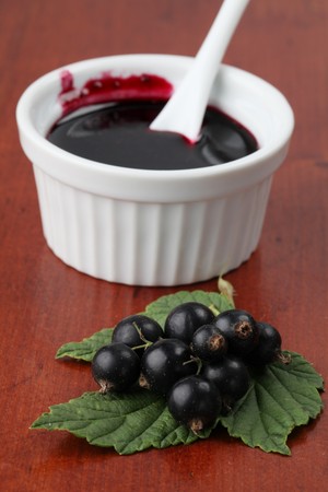 Black currant jamの写真素材