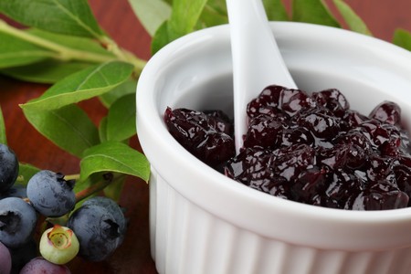 Blueberry jamの写真素材