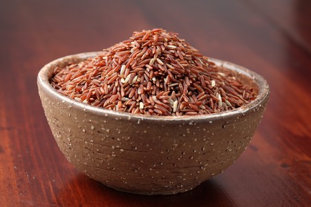 Red rice. Shallow dofの写真素材