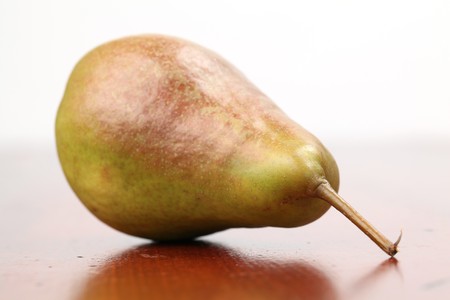 Fresh organic pear on a table. Shallow dofの写真素材