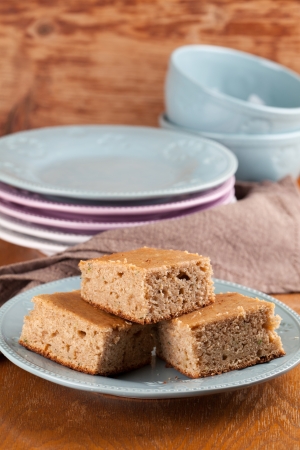 Healthy homemade spelt zucchini cake の写真素材