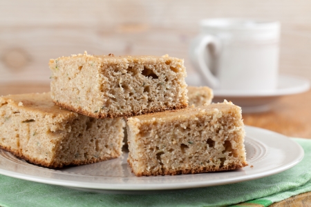 Healthy homemade spelt zucchini cake  の写真素材