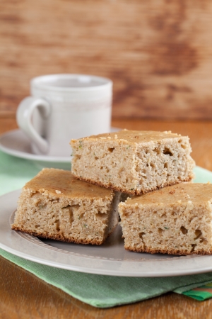 Healthy homemade spelt zucchini cake  の写真素材