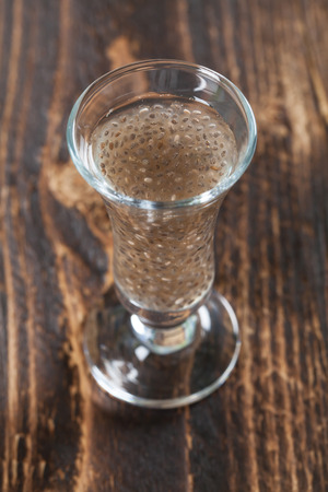 Chia seeds shot.の写真素材