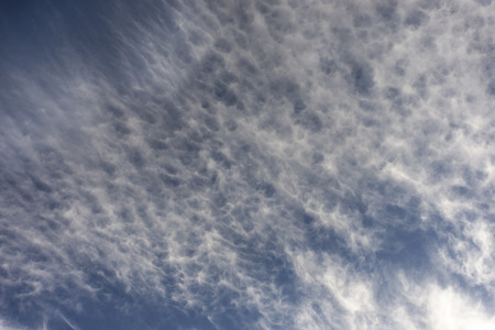 Blue sky. Sunny day. Clouds.の写真素材