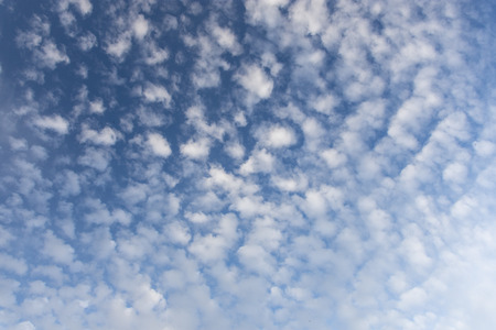 Blue sky. Sunny day. Clouds.の写真素材