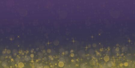 Abstract background in blue and golden with blank space. Glitter effects. Greetings fantasy card.の写真素材