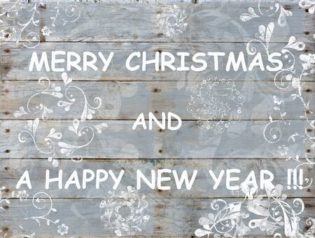 Merry Christmas and New Year greetings card. artistic ornaments effects on background. soft grey blue and white.の写真素材
