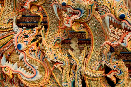 Asian dragon backgroundの写真素材