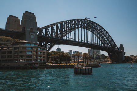 Beautiful harbour bridge view in Sydney Australia. August 30, 2017.
