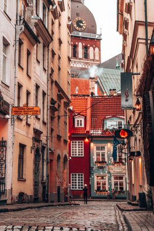 Beautiful old Riga townのeditorial素材