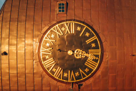 5 January 2019. Riga, Latvia. Beautiful view of the Dome Cathedral in the middle of the old town in Riga, Latvia.の写真素材