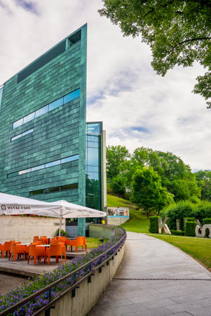 Kumu Art Museum, one of the largest museums in Estoniaのeditorial素材