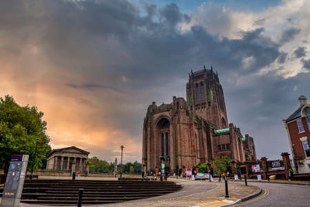 Liverpool Cathedral or the Cathedral Church of the Risen Christの写真素材