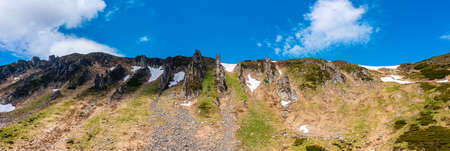 Mighty mountains in Ukraine. Summer Chornohora mountain ridgeの写真素材