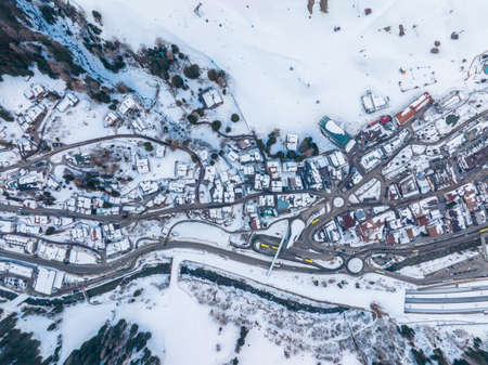 Ski resort town of St. Anton am Arlberg in Austria