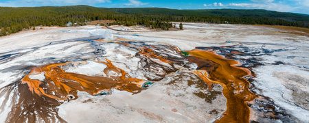 Upper Geyser Basin of Yellowstone National Park, Wyoming