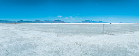 Aerial view of the special Bonneville state park at Utahの写真素材