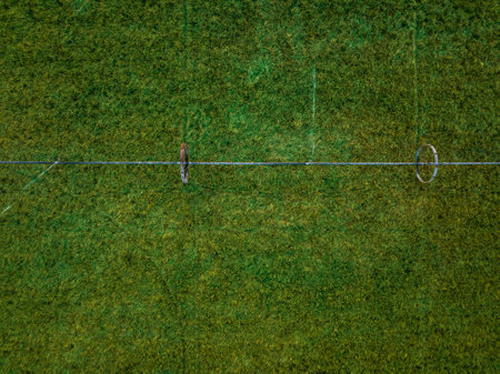 Water sprinklers irrigating a field.の写真素材