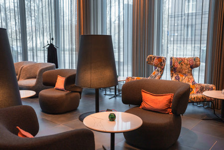 Modern interior design for home office, interior detailsの写真素材