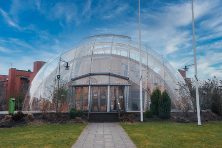 Colourful modern architecture of the Chalmers technical university