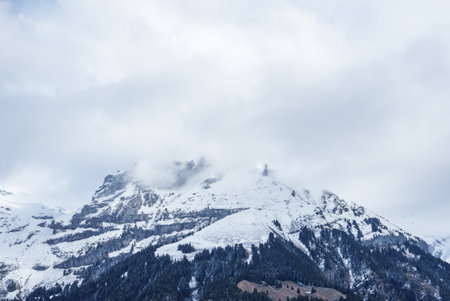 Winter Wonderland in Engelberg, Switzerland with CloudCovered Peaks