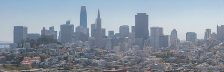 Aerial view of the San Francisco downtown.