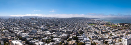 Aerial view of the San Francisco downtown.