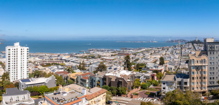 Aerial view of the San Francisco downtown.
