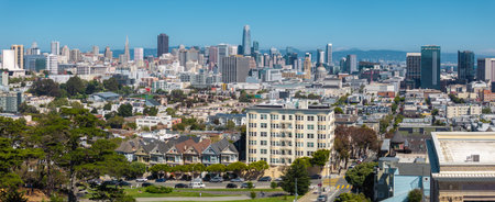 The Painted Ladies of San Francisco, California, USA.