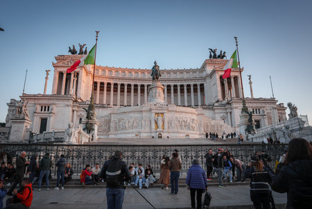 Grand Monument for Victor Emmanuel II in Rome, Italy