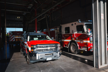 Fire Station Garage in Urban Setting, Colorado Ready for Deployment