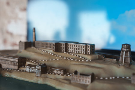 Miniature Model of San Francisco Urban Landscape, Exhibit Display.