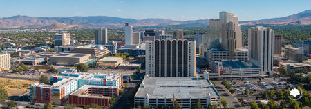 Aerial View of Reno Skylineの写真素材