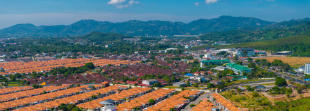 Aerial View of Residential Area in Phuket, Thailandの写真素材