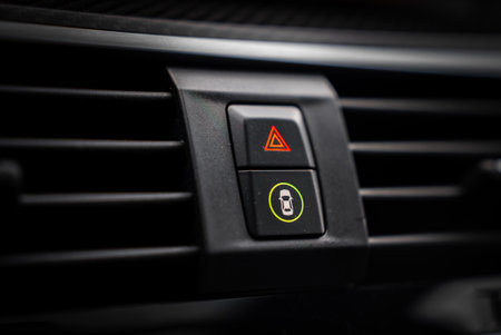 Close Up View of a Car Parked on a Paved Surfaceの写真素材