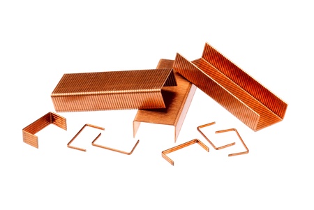 Staples, isolated on white backgroundの写真素材